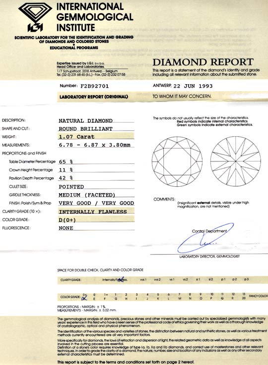 Foto 9 - Best Diamant IGI 1,07ct Lupenrein River D VG/VG Diamond, D5645
