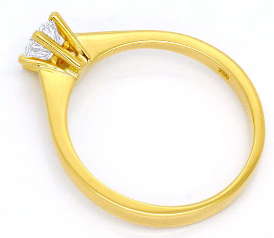 Foto 3 - Halbkaräter Brillant-Ring Gelbgold-Krappen Diamantring, R1495