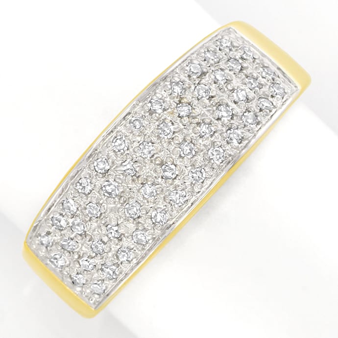 Foto 2 - Schmuckset Ohrringe und Ring mit 100 Diamanten 14K Gold, S2456