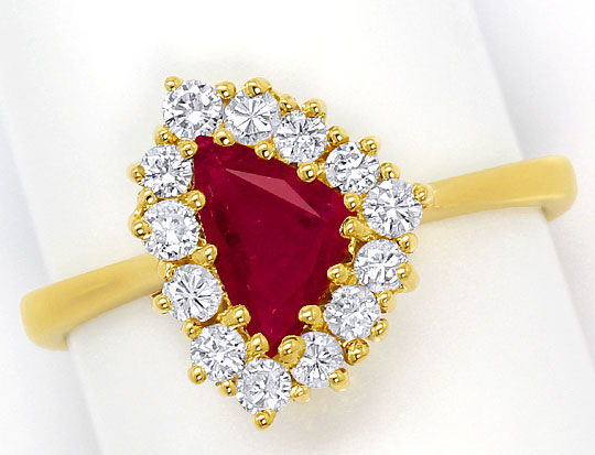 Foto 3 - Brillanten Set Collier Ring Ohrringe, Sensations Rubine, S3026