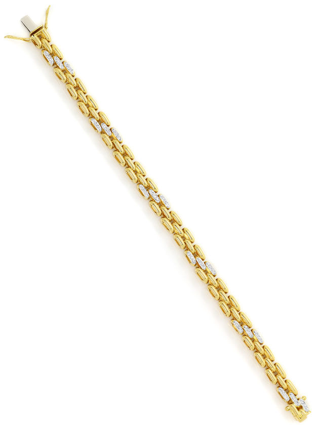 Foto 3 - Hochwertiges Goldarmband mit 54 Brillanten in 18 Karat, S9656