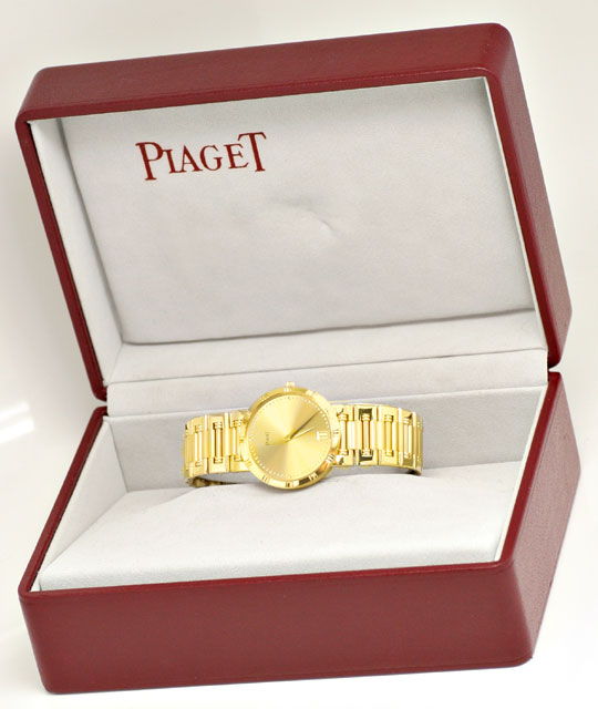 Foto 8 - Piaget Dancer Herren-Armband-Uhr, 18K Gelb Gold, U1033